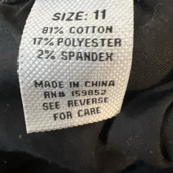 Wide Leg Fire & Rain Jeans Black Acid Wash Juniors Size 11 - Picture 4 of 12